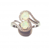 Anillo Doble Redondo Arcoiris