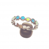 Anillo Formas Redondas Arcoiris