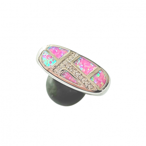 Anillo Ovalado Invertido Arcoiris