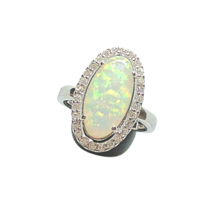 Anillo Ovall Arcoiris