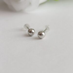 Pendientes Lobu Plateado