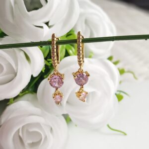 Pendientes Prim Rosa Palo